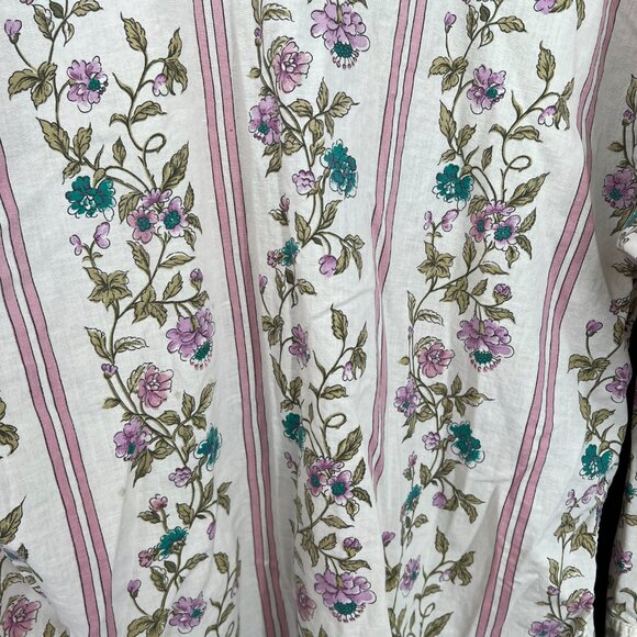 Vintage 70s boho pure love takeaway cottagecore button up shirt grandmacore L - Picture 7 of 10